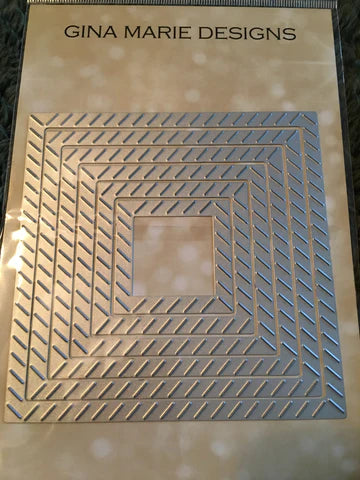 Gina Marie Metal cutting die - Just stitches slash stitched square