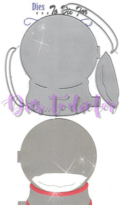 Dies ... to die for metal cutting die - Snow globe card maker set