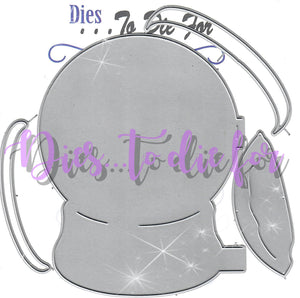 Dies ... to die for metal cutting die - Snow globe card maker set