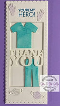 Load image into Gallery viewer, Dies ... to die for metal cutting die - Nurse Scrubs outfit with Medical Gloves and Face mask