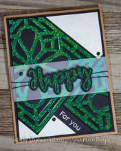Load image into Gallery viewer, Gina Marie Metal cutting die -  Stained Glass 4x4 block