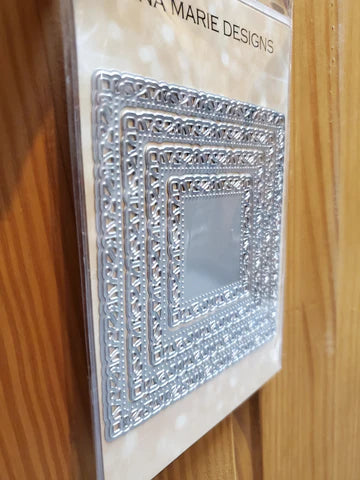 Gina Marie Metal cutting die - Stained Glass square