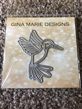 Load image into Gallery viewer, Gina Marie Metal cutting die - Stained Glass Hummingbird