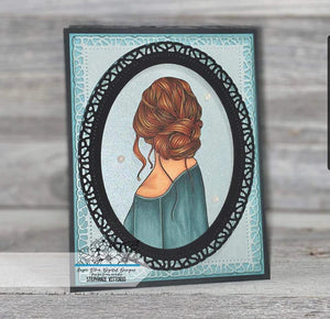Gina Marie Metal cutting die - Stained Glass Oval