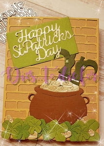 Dies ... to die for metal cutting die - 4 leaf clover Shamrock