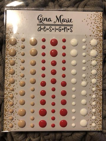 Gina Marie Enamel Dots set - Strawberry Shortcake gloss