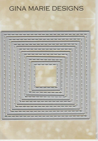 Gina Marie Metal cutting die - Stitched square