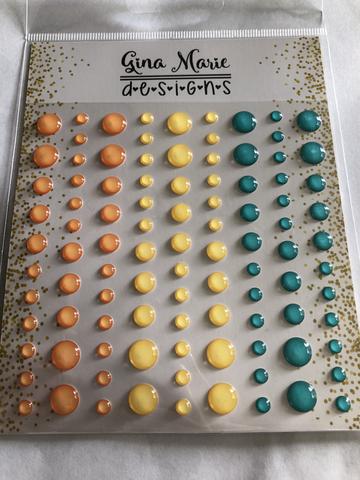 Gina Marie Enamel Dots set - Summer fun clear