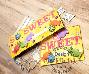 Dies ... to die for metal cutting die - Hannah's Varsity Font with Shadow