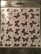 Load image into Gallery viewer, Gina Marie stencil 6x6 - Swiss dots and butterflies
