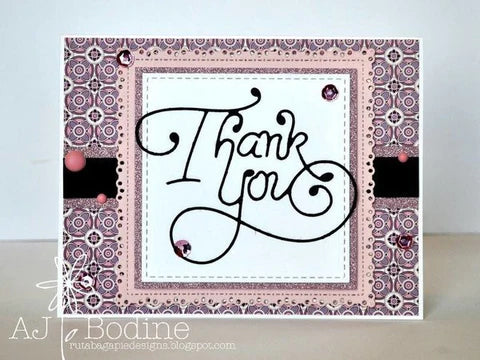 Gina Marie Metal cutting die - Thank you word