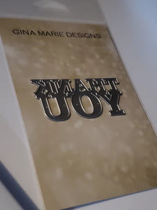 Gina Marie Metal cutting die - Thank you connected word