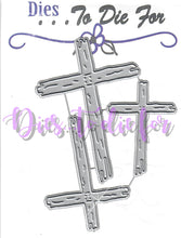 Load image into Gallery viewer, Dies ... to die for metal cutting die - Three wooden crosses