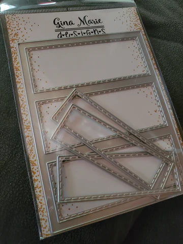 Gina Marie Metal cutting die -  Three Panel matted card builder