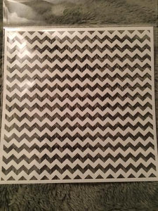 Gina Marie stencil 6x6 - Tight Chevron