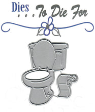 Load image into Gallery viewer, Dies ... to die for metal cutting die - toilet and toilet paper roll
