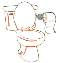 Load image into Gallery viewer, Dies ... to die for metal cutting die - toilet and toilet paper roll