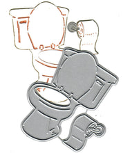 Load image into Gallery viewer, Dies ... to die for metal cutting die - toilet and toilet paper roll