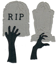 Load image into Gallery viewer, Dies ... to die for metal cutting die - Tombstones / Gravestone &amp; Zombie hands