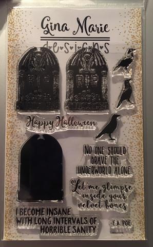 Gina Marie Clear stamp set - Tombstone