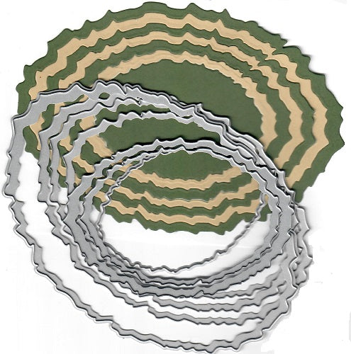 Dies ... to die for metal cutting die - Torn edge oval nesting set