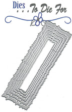 Load image into Gallery viewer, Dies ... to die for metal cutting die - Torn edge title rectangle blocks