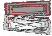 Load image into Gallery viewer, Dies ... to die for metal cutting die - Torn edge title rectangle blocks