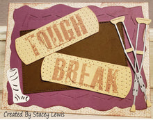 Load image into Gallery viewer, Monday dollar dies Dies ... to die for metal cutting die - Crazy stitch torn edge rectangle