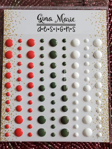 Gina Marie Enamel Dots set - Traditional Christmas Gloss