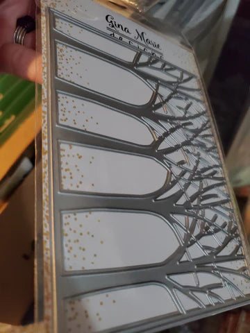 Gina Marie Metal cutting die - Tree Frame background