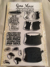 Load image into Gallery viewer, Gina Marie Clear stamp set - Tree stump