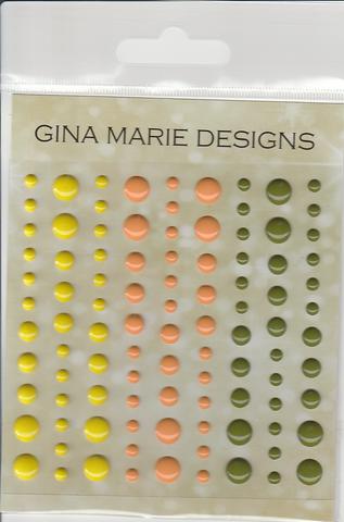 Gina Marie Enamel Dots set - Tropical Island colors gloss