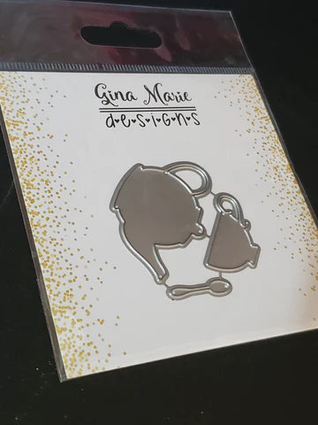 Gina Marie Metal cutting die - Time for Tea set