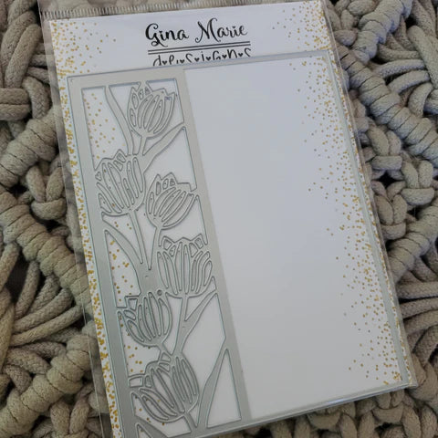 Gina Marie Metal cutting die -  Tulip Panel Front A2