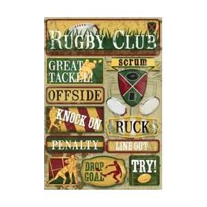 Karen Foster Cardstock Sticker - rugby