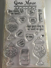 Load image into Gallery viewer, Gina Marie Clear stamp set - Valentine Candy