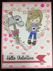 Gina Marie Clear stamp set - Valentine Mail