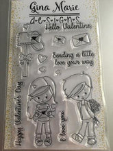 Load image into Gallery viewer, Gina Marie Clear stamp set - Valentine Mail