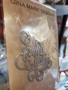 Gina Marie Metal cutting die - Valentines Day word