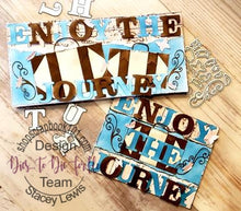 Load image into Gallery viewer, Dies ... to die for metal cutting die - Hannah&#39;s Varsity Font with Shadow