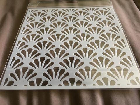Gina Marie stencil 6x6 - wallpaper pattern