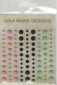 Gina Marie Enamel Dots set - Watermelon Flat matte