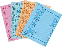 Cuttlebug Cricut companion embossing folder set - Wall decor