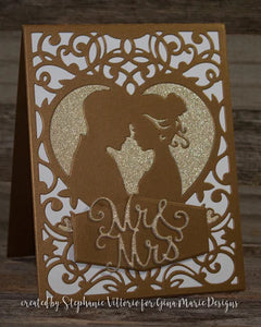 Gina Marie Metal cutting die - Wedding couple