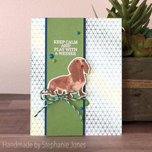 Gina Marie Clear stamp set - Dog - Weiner layered
