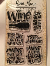 Load image into Gallery viewer, Gina Marie Clear stamp set - Wino - Wine