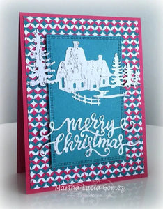 Gina Marie Metal cutting die - Winter House scene