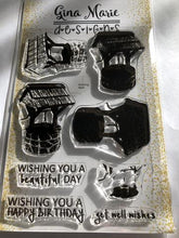 Load image into Gallery viewer, Gina Marie Clear stamp set - Wishing well layered