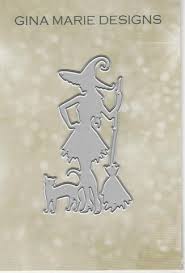 Gina Marie Metal cutting die - Witch and Cat