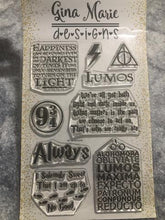 Load image into Gallery viewer, Gina Marie Clear stamp set - Wizard potter theme - Harry